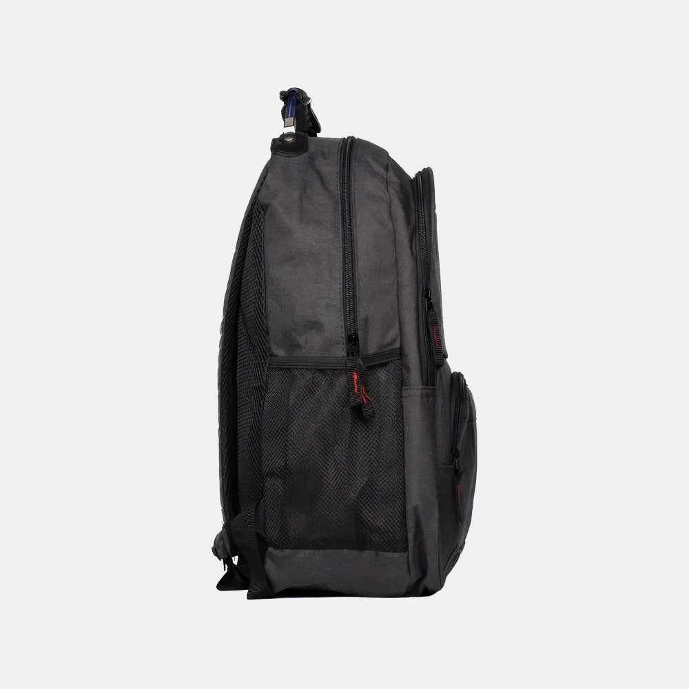 Mochila Adulto Cinza - lateral
