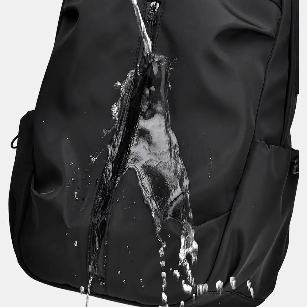 Mochila Adulto Lona Resinada Preta