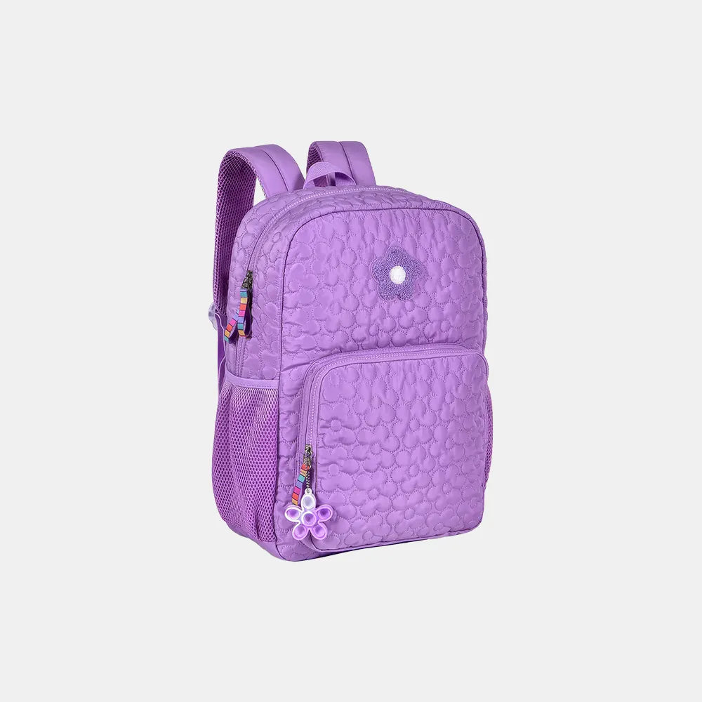 Mochila Juvenil Flor Lilás Clio