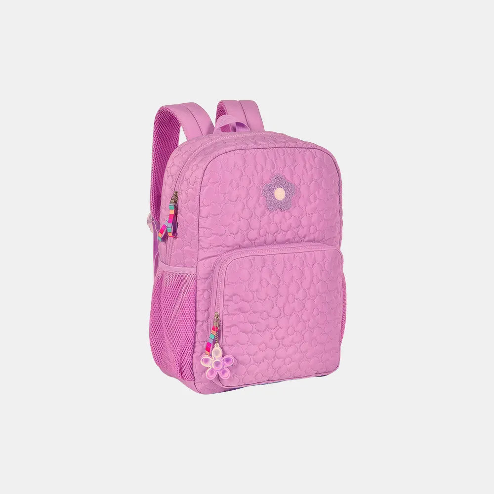 Mochila Juvenil Flor Rosa Clio
