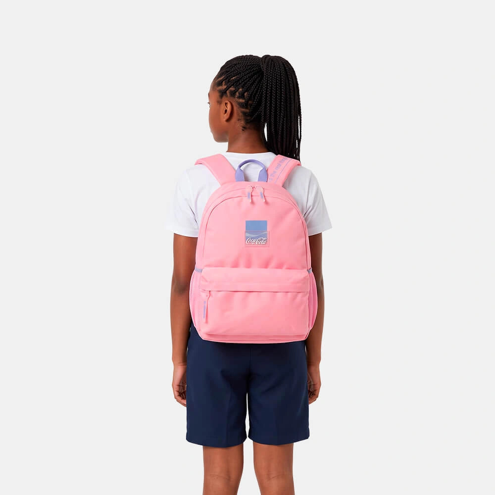 Mochila Juvenil Coca-Cola Flow Rosa