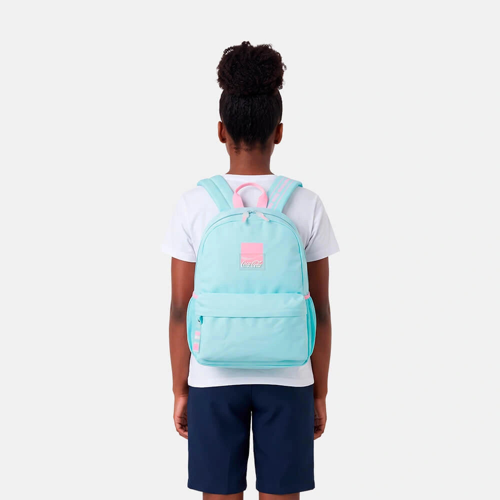 Mochila Juvenil Coca-Cola Flow Azul