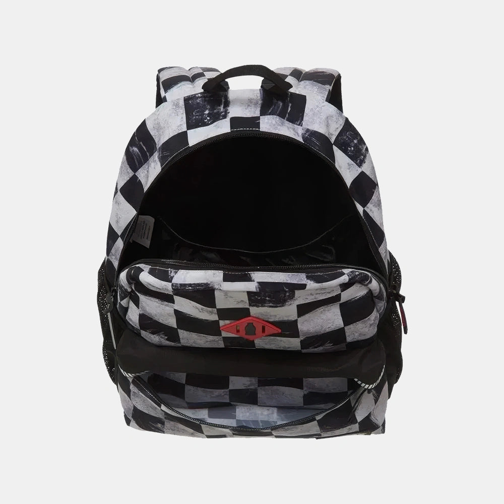 Mochila Juvenil Coca-Cola Quadriculado Cinza - interno