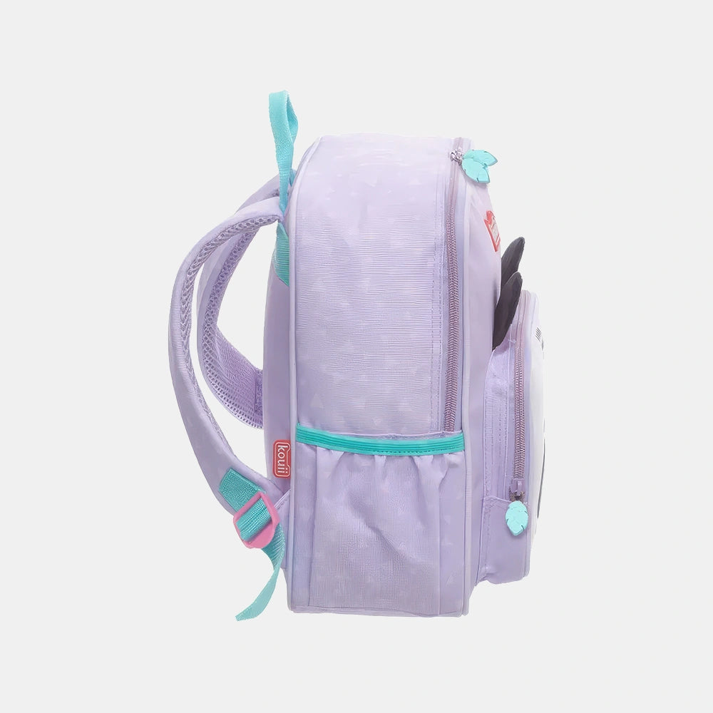 Mochila Baby Panda Roxo - lateral