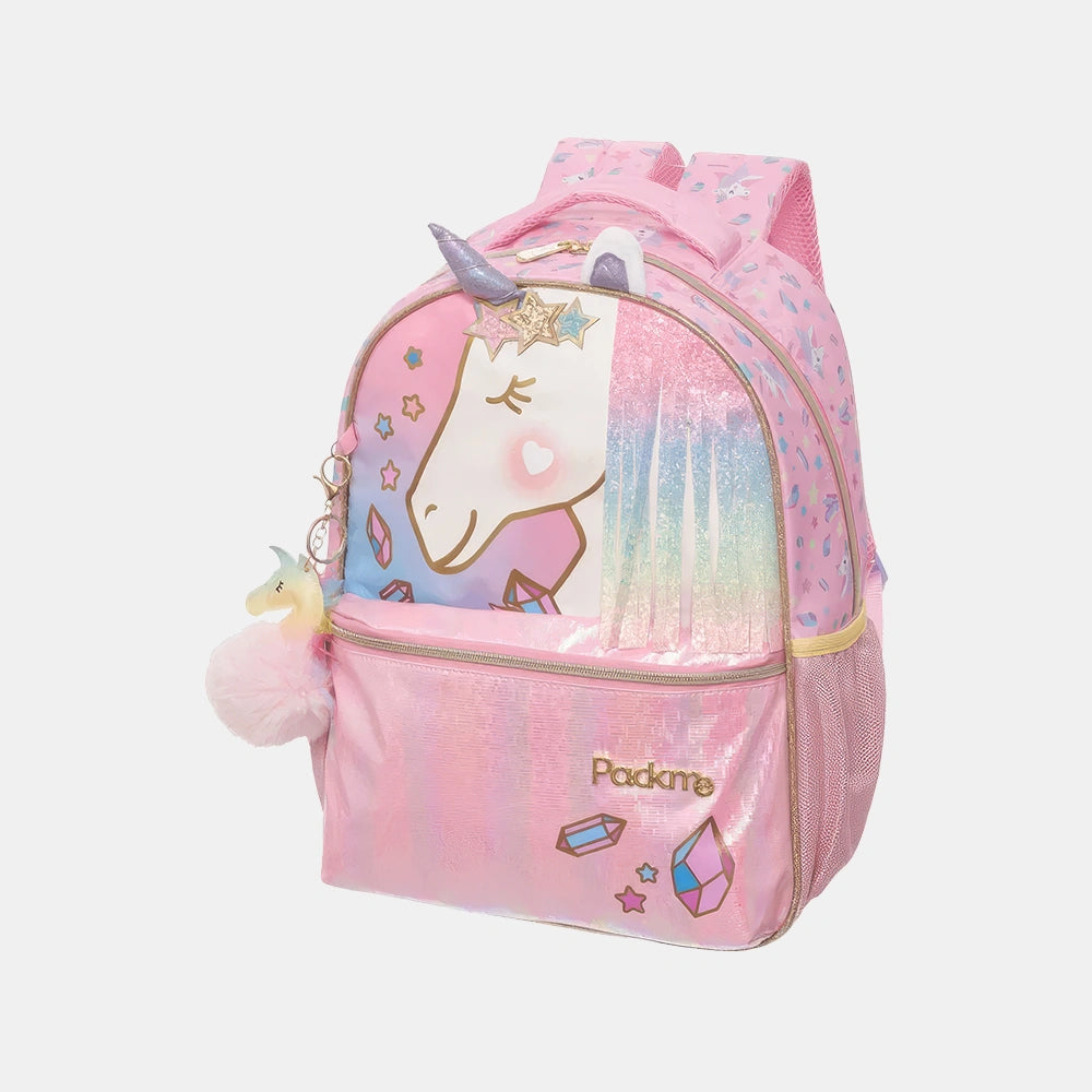 Mochila Infantil Packme Unicórnio - lateral