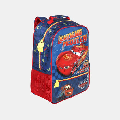 Mochila Kids Carros Relâmpago McQueen Azul