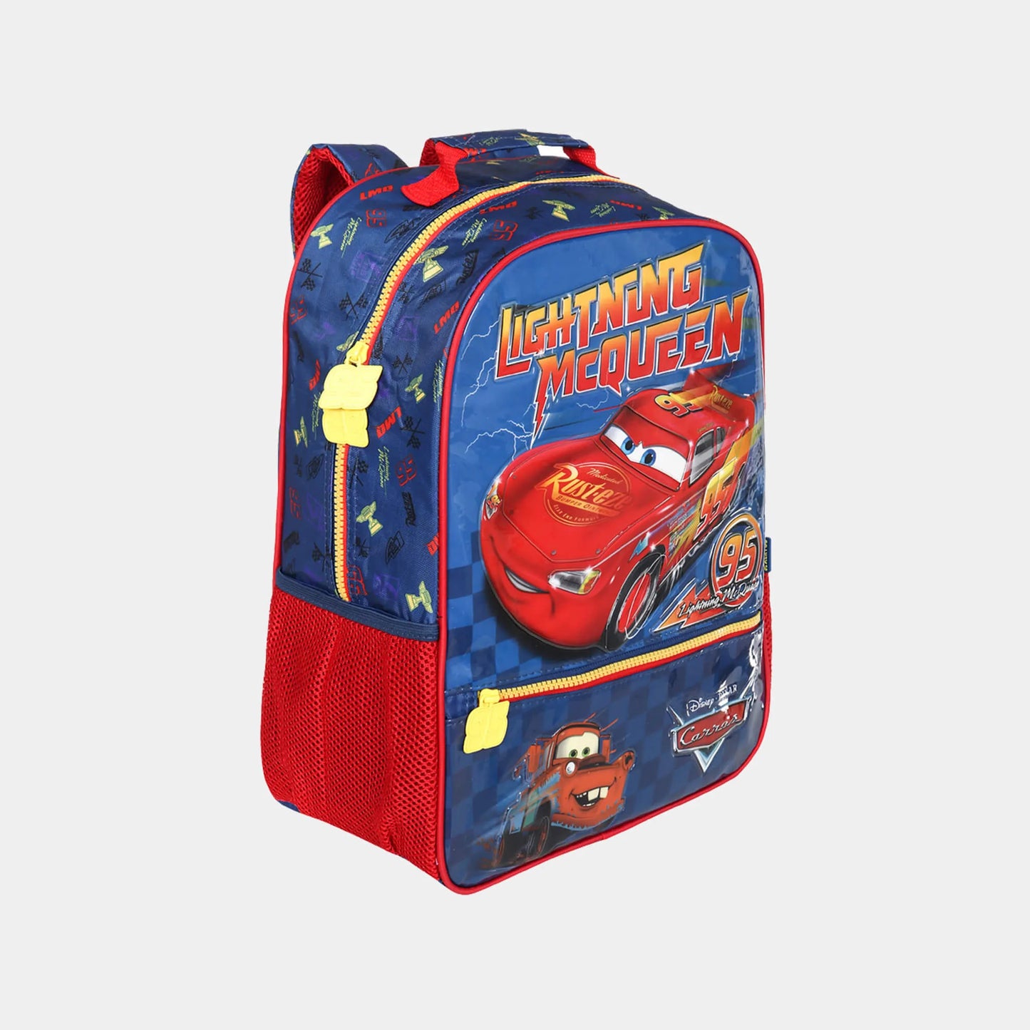 Mochila Kids Carros Relâmpago McQueen Azul