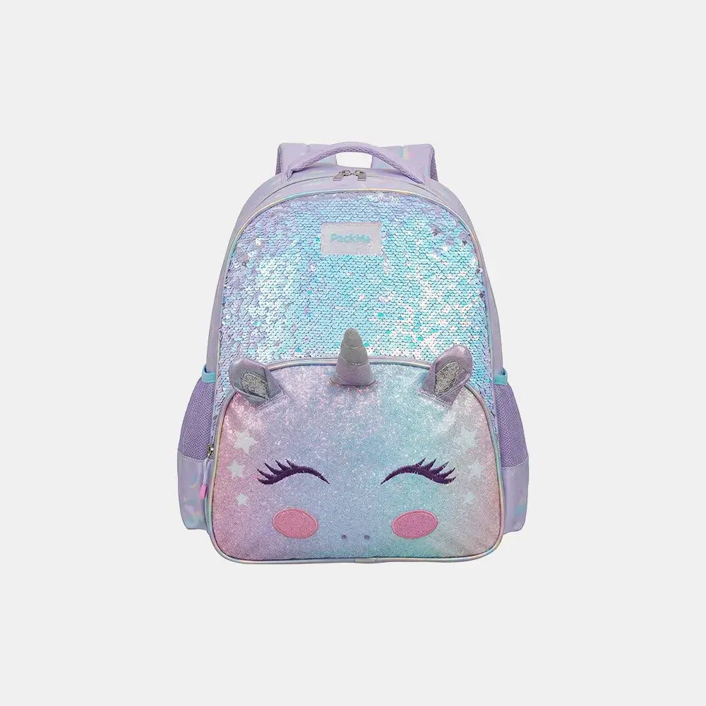 Mochila Kids Unicórnio com Lantejoulas