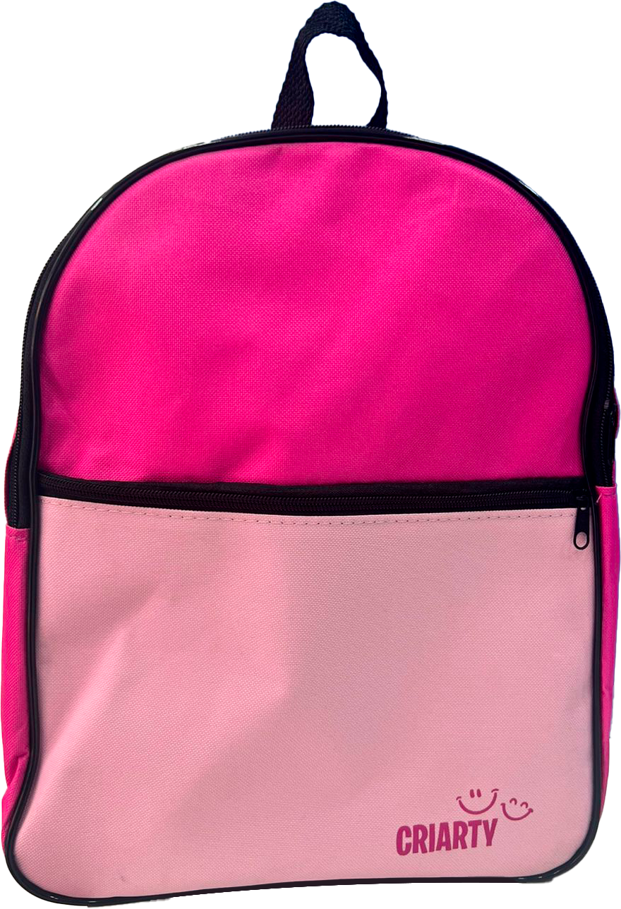 Mochila escolar Criarty - Rosa Liso