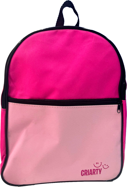 Mochila escolar Criarty - Rosa Liso
