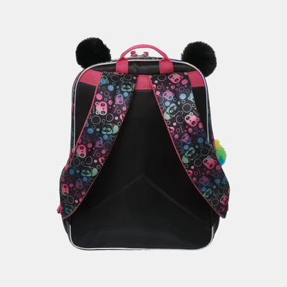 Mochila Infantil Panda Lantejoula - costas