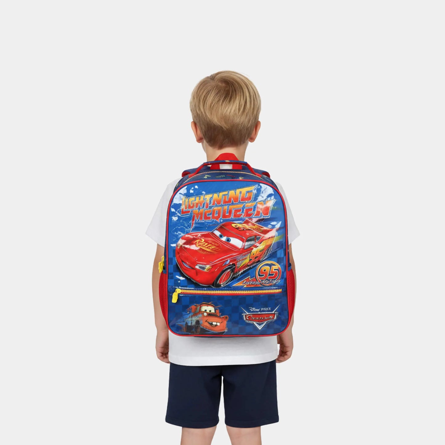 Mochila Kids Carros Relâmpago McQueen Azul