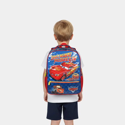 Mochila Kids Carros Relâmpago McQueen Azul