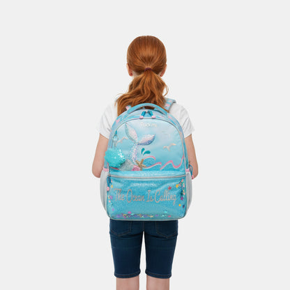 Mochila Infantil Sereia Azul - Pacific