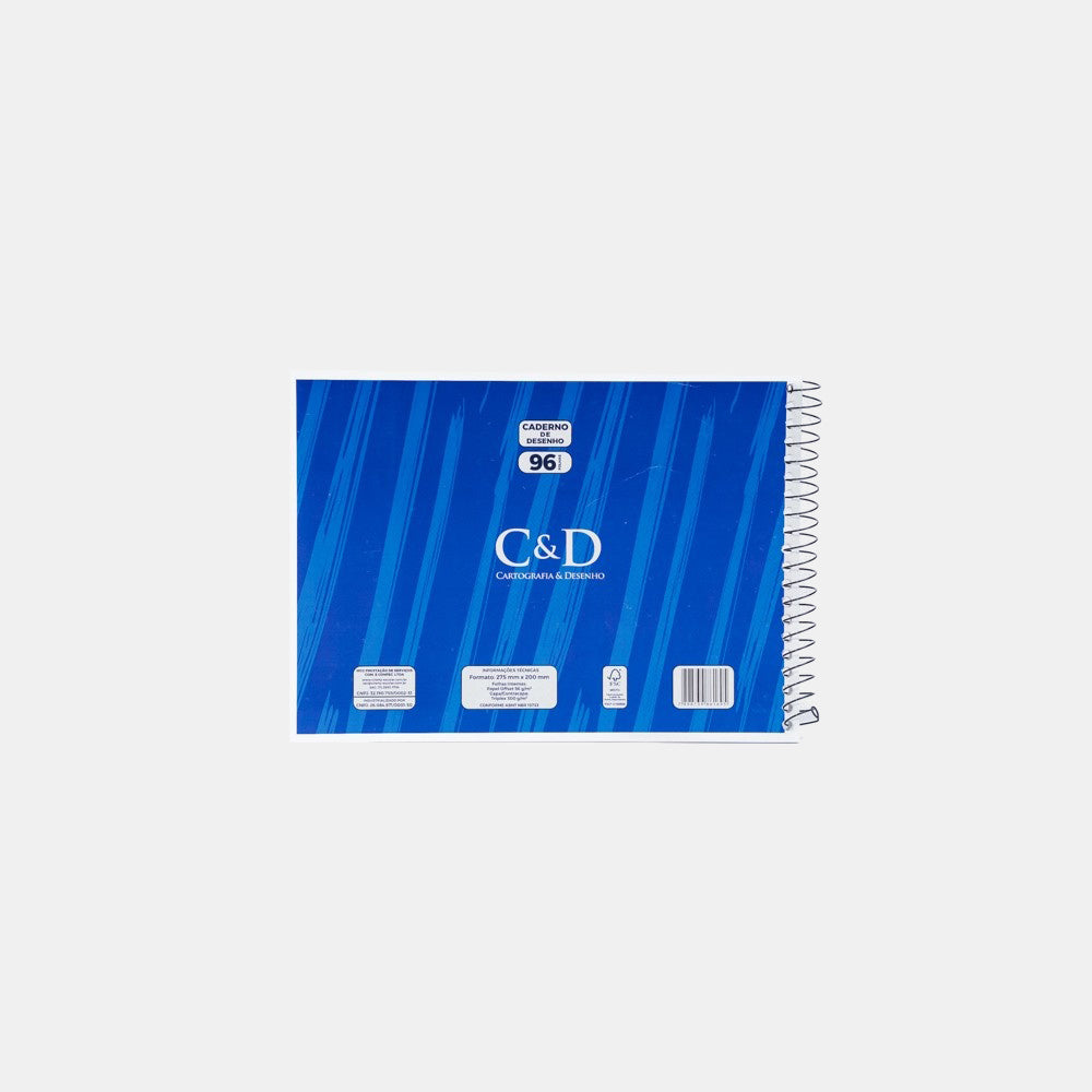 Caderno de Desenho Criarty - 96 Folhas