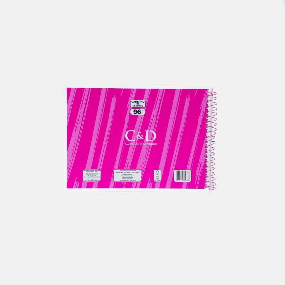 Caderno de Desenho Criarty - 96 Folhas