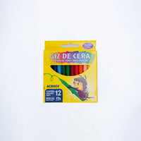 Giz de cera 12 cores – Acrilex