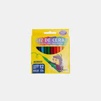 Giz de cera 12 cores – Acrilex