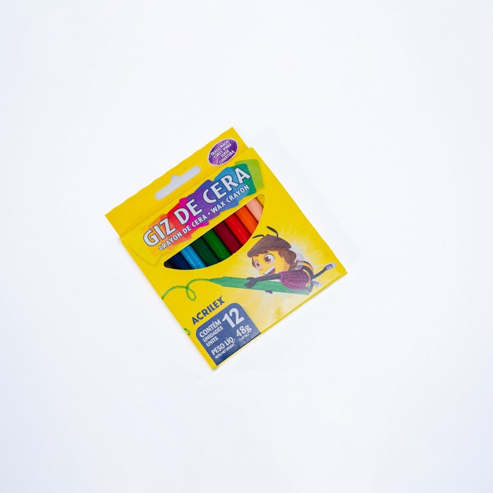 Giz de cera 12 cores – Acrilex