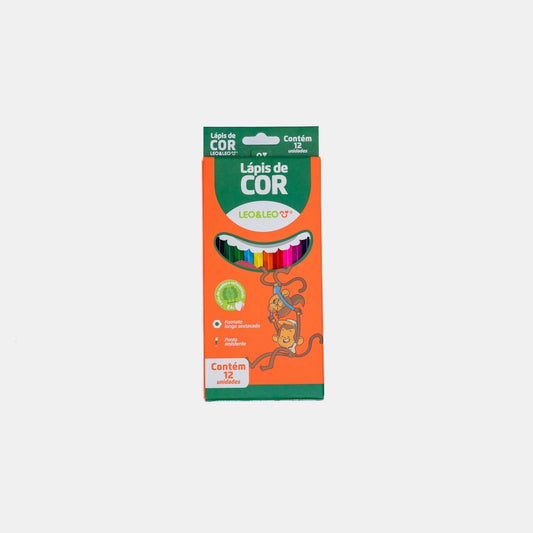 Lápis de Cor 12 cores - Leo&Leo