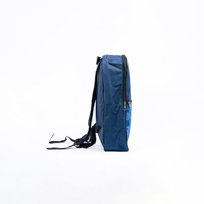 Mochila escolar Criarty - Azul Triângulo