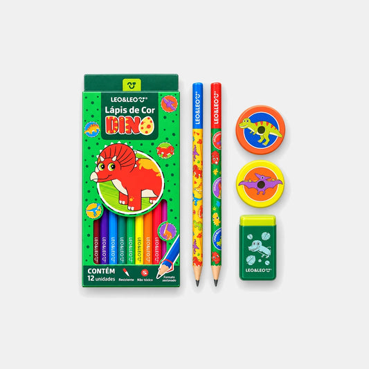 Kit Escolar Dino Leo&Leo