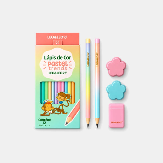 Kit Escolar Pastel Trends Leo&Leo