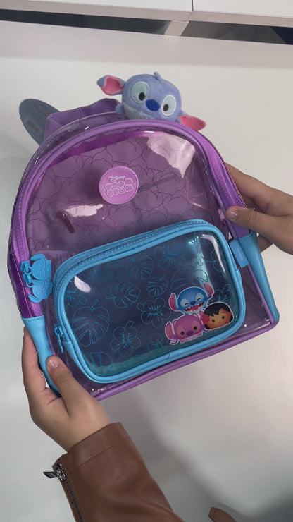 Mochila Baby Stitch Lilás
